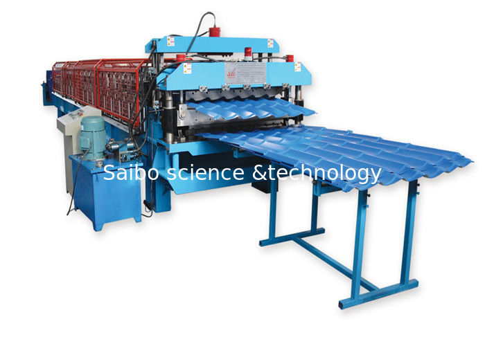 Metal Roofing Sheet Double Layer Roll Forming Machine By Chain Hydraulic Decoiler