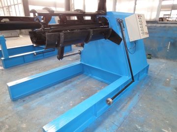 0.6mm Glazed Steel Sheet Roof Tile Forming Machine Hydraulic Decoiler 5 Tons