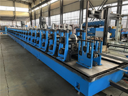 Strut Guide Rail Roll Forming Machine CR12MoV Material With Fly Saw Cutting