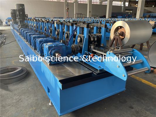 2.5mm Steel Thickness Guide Rail Roll Forming Machine With 22 Stations