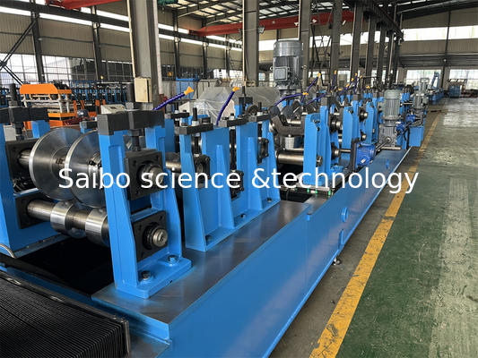 High Speed C Solar 10 Stations In Line Punching C Purlin Roll Forming Machine