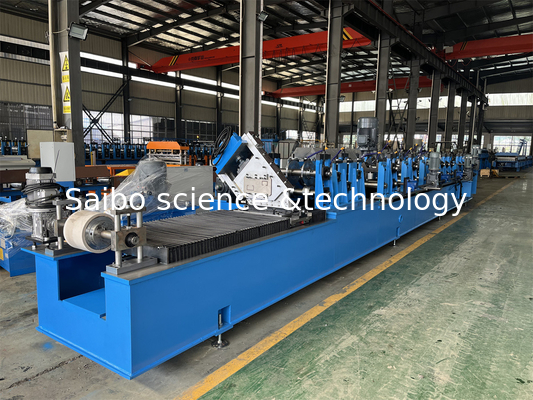High Speed C Solar 10 Stations In Line Punching C Purlin Roll Forming Machine