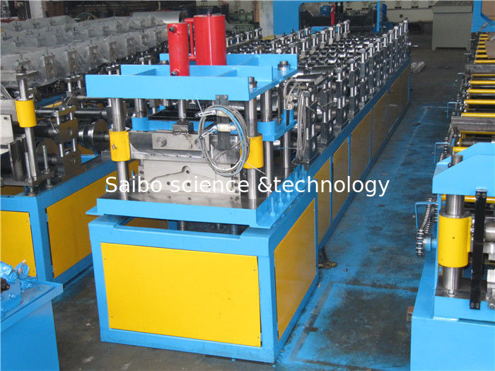 No Press Step Type Ridge Cap Roll Forming Machine Guide Pillar Structure With Auto Stacker