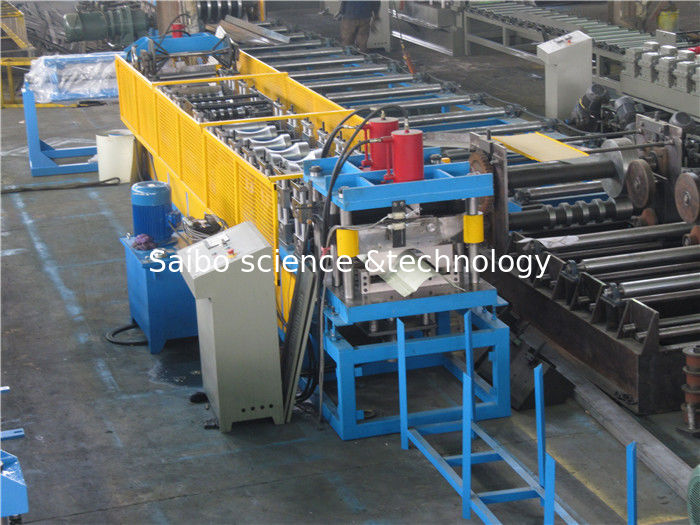 Gutter Roll Forming Machine , Color Metal Roof Machine With Auto Stacker