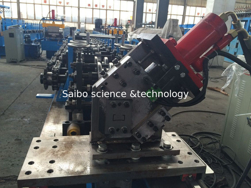 Adjustable C Channel High Speed Roll Forming Machine With Hydraulic Decoiler 2.0mm thickness