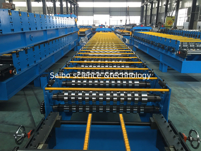 25 Stations Roof Panel Roll Forming Machine Coil Width 1000mm High Productive
