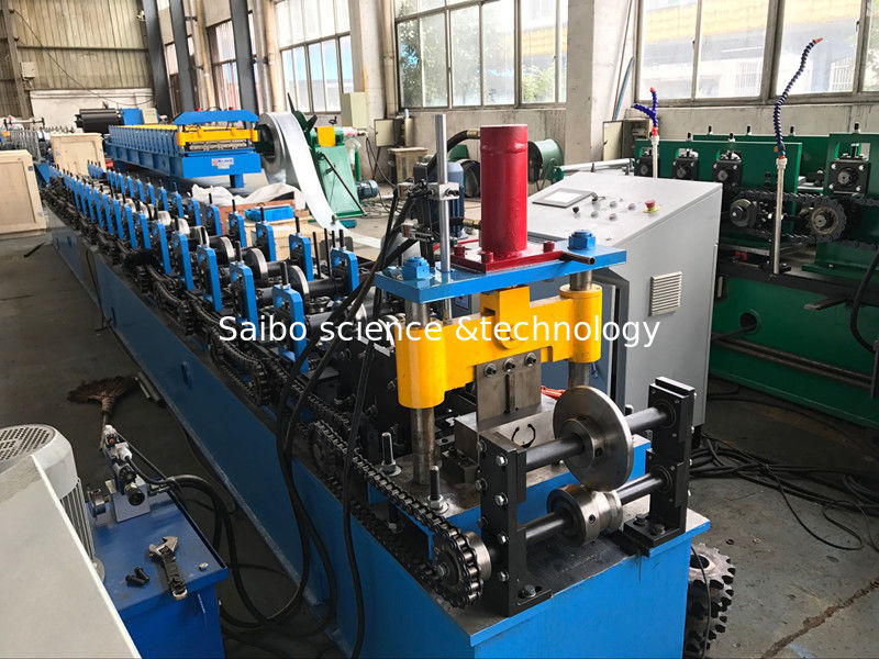 Cr12 Roller Ceiling Roll Forming Machine Double Head Decoiler 5.5kw