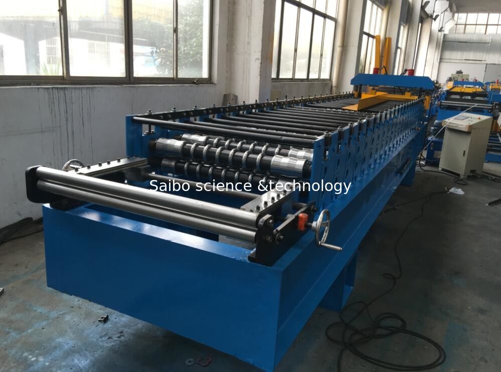 7.5kw Corrugated Sheet Metal Roll Forming Machine With Electrical Decoiler