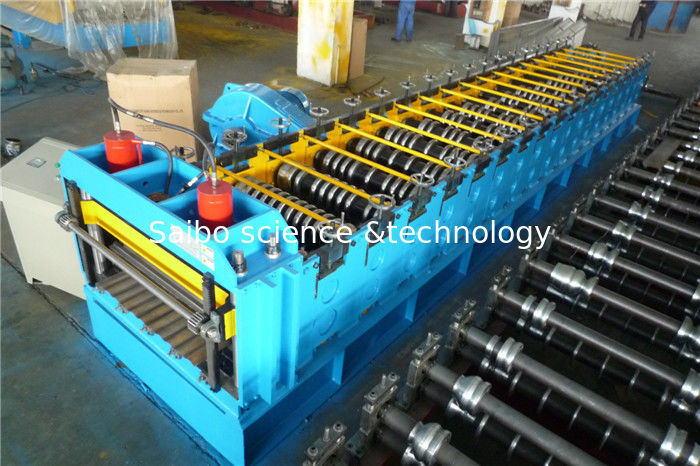 60KW Silo Roll Forming Machine With Protect Cover / 2 Punching Stations