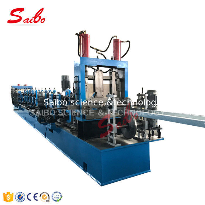 Manual Decoiler Roll Forming Machine For Purlin C Z Type One Side Chain