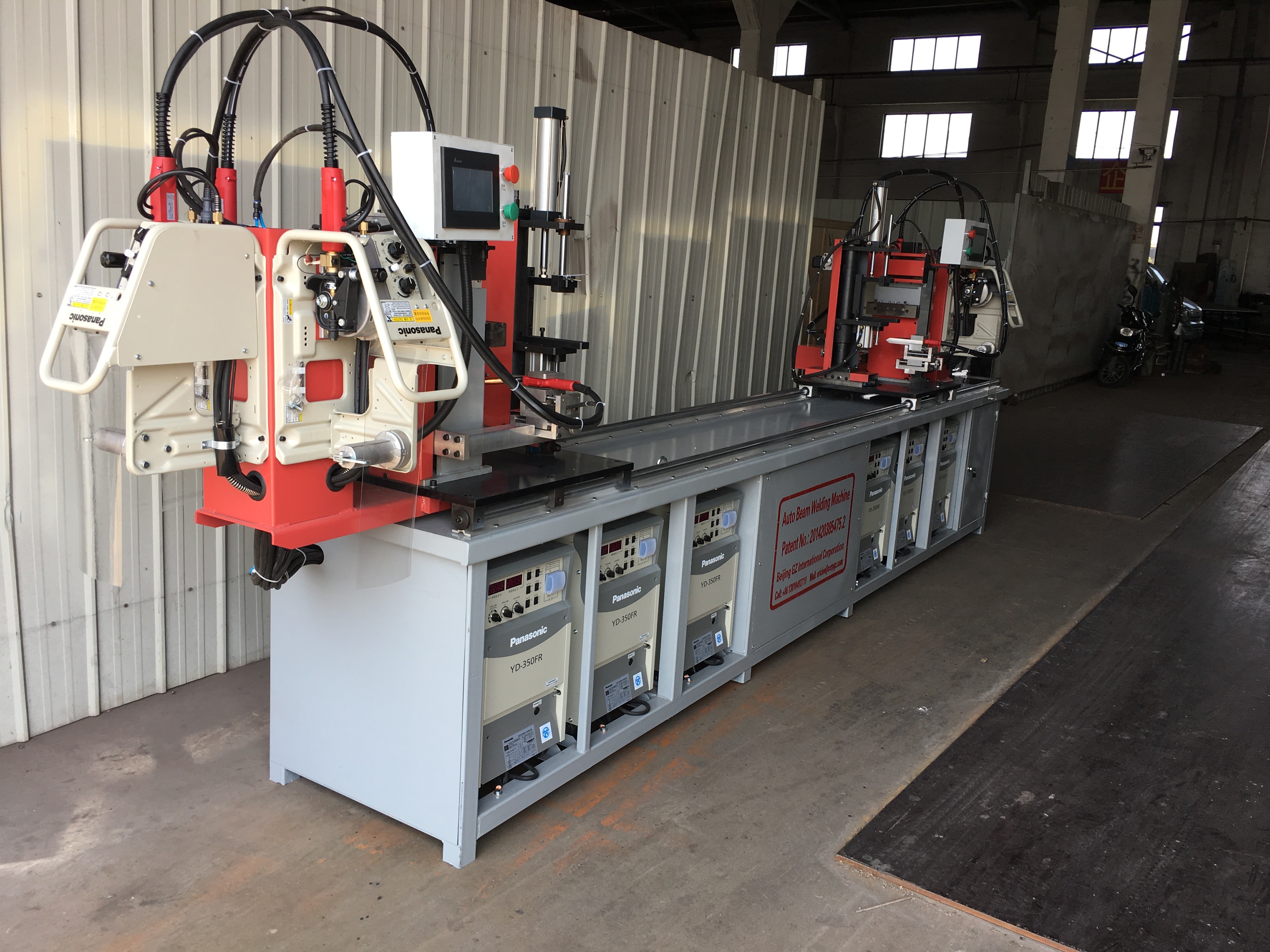 Automatic 4 sides beam welding machine for rack section in the super